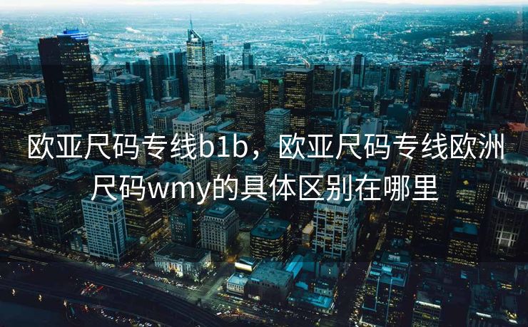 欧亚尺码专线b1b,欧亚尺码专线欧洲尺码wmy的具体区别在哪里 欧亚尺码专线b1b,欧亚尺码专线欧洲尺码wmy的具体区别在哪里